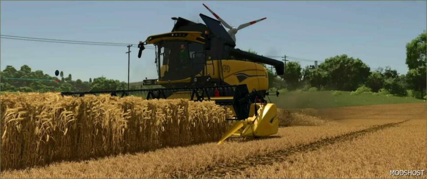 FS25 New Holland Header Mod: Varifeed 28FT ALS Claas & NEW Holland V3.0 (Featured)