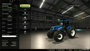 FS25 New Holland Tractor Mod: T7 BR 225 (Featured)