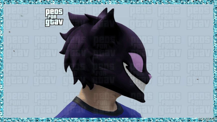 GTA 5 Player Mod: Mask Madkat Rubius (Featured)