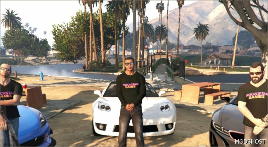 GTA 5 Player Mod: Rockstar Games T Shirt (Featured)