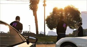 GTA 5 Player Mod: Rockstar Games T Shirt (Image #3)