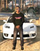 GTA 5 Player Mod: Rockstar Games T Shirt (Image #5)