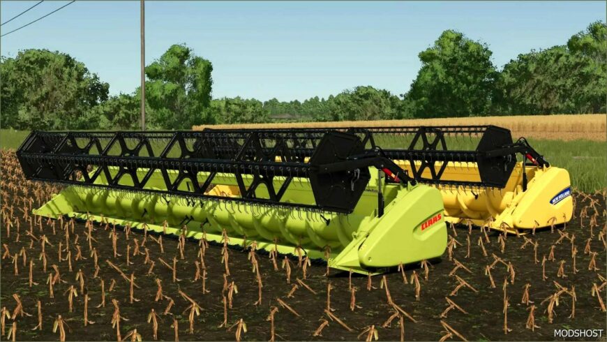 FS25 Claas Header Mod: Varifeed 28FT as Claas & NEW Holland V4.0 (Featured)