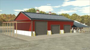 FS25 Shed Mod: 3 Stars Garage Extended (Featured)