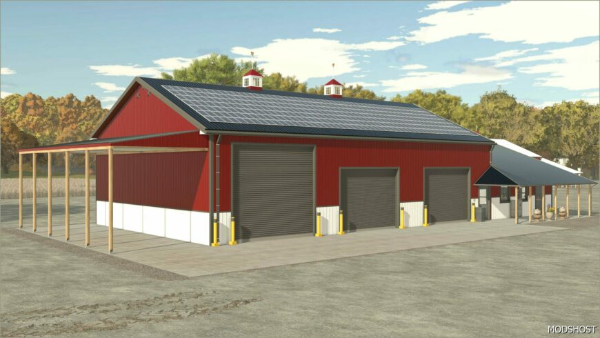 FS25 Shed Mod: 3 Stars Garage Extended (Featured)