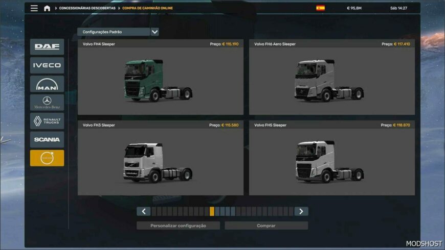 ETS2 Mod: ALL Trucks at The Dealer 12 2024 1.53 (Featured)