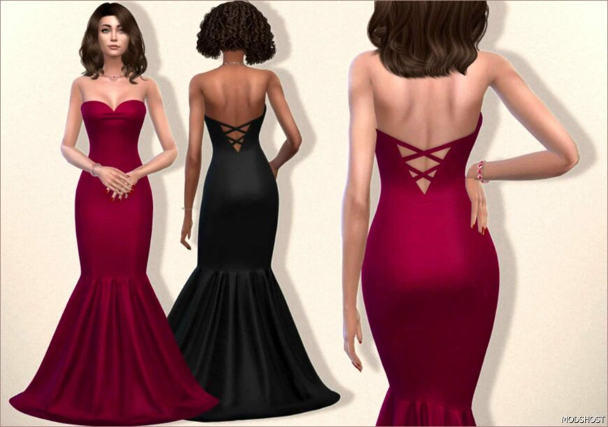 Sims 4 Formal Clothing Mod: NEW Years 2025 Gown (Featured)