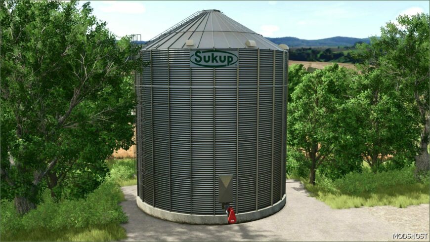 FS25 Mod: 31K Bushels Sukup Grain Silo (Featured)