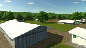 FS25 Mod: White Roof Buildings Pack 2 (Image #2)