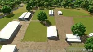 FS25 Mod: White Roof Buildings Pack 2 (Image #4)