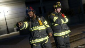 GTA 5 Player Mod: Firemen from GTA 4 replace | Lods (Image #2)