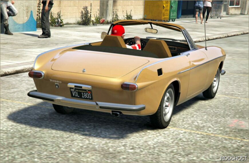 GTA 5 Volvo Vehicle Mod: 1800 Convertible ADD on | Roof Animation | Lods (Featured)