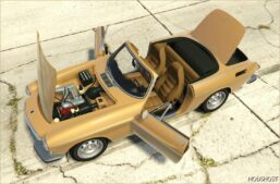 GTA 5 Volvo Vehicle Mod: 1800 Convertible ADD on | Roof Animation | Lods (Image #5)