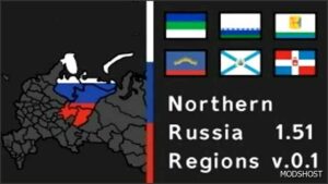 ETS2 Russia Mod: Northern Russia Regions Map V0.2 1.53 (Featured)