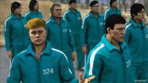 GTA 5 Player Mod: Squid Game Tracksuits for MP Male / Female (Image #4)