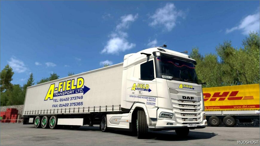 ETS2 Skin Mod: Afield Truck and Trailer Pack (Featured)