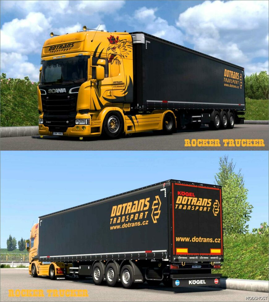 ETS2 Mod: Dotrans Transport Skin Pack (Featured)