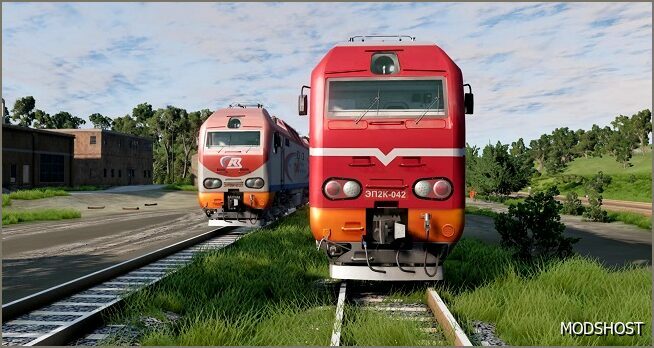 BeamNG Mod: EP2K SIX Axle Electric Locomotive V1.1 0.34 (Featured)