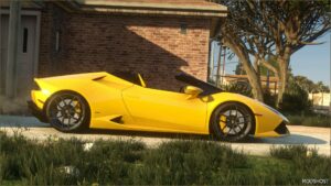 GTA 5 Lamborghini Vehicle Mod: 2015 Lamborghini Huracan LP610 4 Spyder ADD on | Wheels (Image #3)