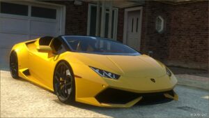 GTA 5 Lamborghini Vehicle Mod: 2015 Lamborghini Huracan LP610 4 Spyder ADD on | Wheels (Image #4)