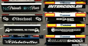 ETS2 Part Mod: Mudflaps Pack for SCS Trailers (Featured)