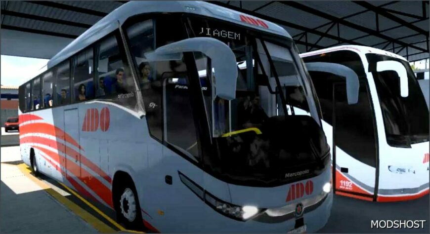 ETS2 Marcopolo Mod: Autobus Marcopolo G7 1200 1.53 (Featured)