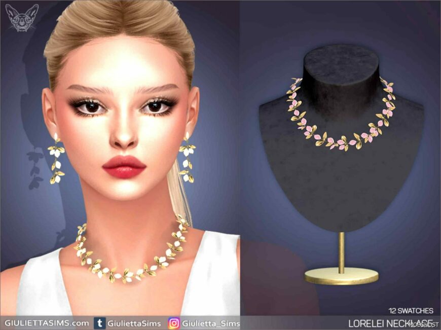 Sims 4 Accessory Mod: Lorelei Necklace (Featured)