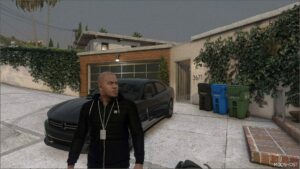 GTA 5 Player Mod: Amiri X Nike Coat for Franklin (Image #2)