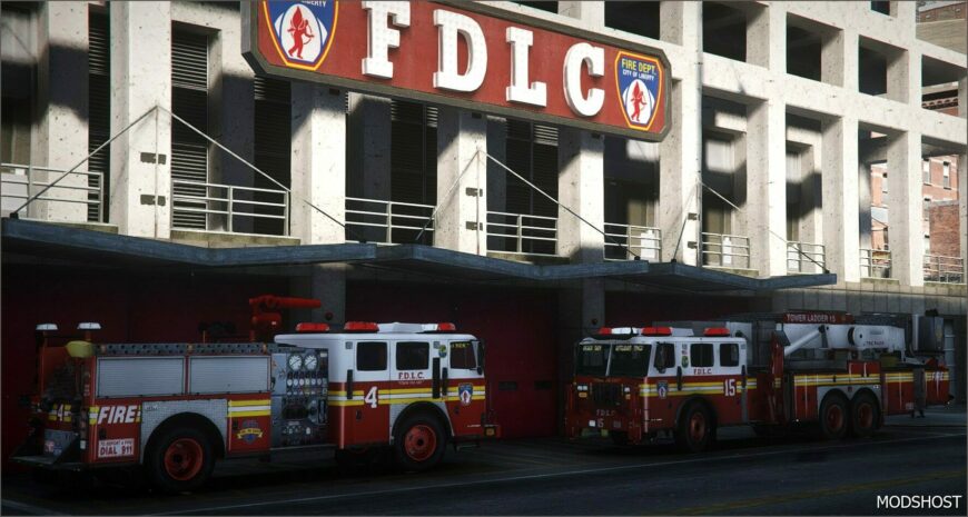 GTA 5 Mod: Fire Dept of Liberty City Vehicle Texture Overhaul Pack (Featured)