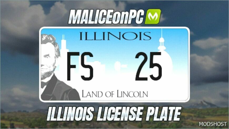 FS25 Mod: Illinois License Plate (Featured)