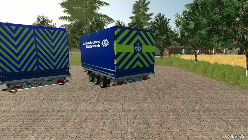 FS25 Mod: Police Trailer Deployment (Featured)