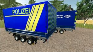 FS25 Mod: Police Trailer Deployment (Image #2)