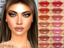 Sims 4 Lipstick Makeup Mod: Addison Lipstick (Featured)