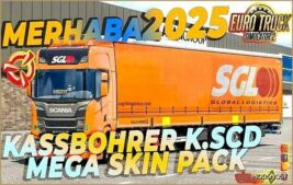 ETS2 Kassbohrer Mod: K.scd Mega Skin Pack (Featured)