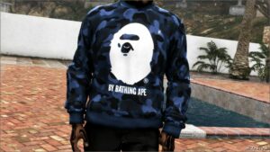 GTA 5 Player Mod: Bape Sweater Pack for Franklin & MP Male (Image #2)