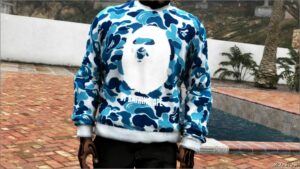 GTA 5 Player Mod: Bape Sweater Pack for Franklin & MP Male (Image #4)