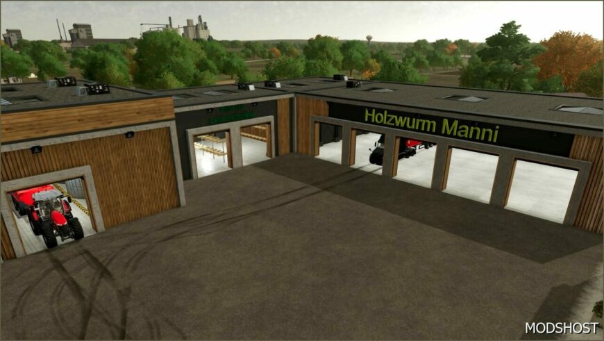 FS25 Building Mod: Holzwurm Manni Hall (Featured)