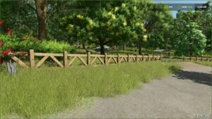 FS25 Shed Mod: Small COW Pasture with Wooden Fences Autowater V4.2 (Image #2)