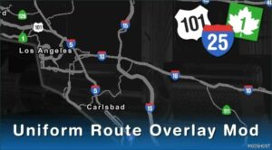 ATS Map Mod: Uniform Route Overlay Mod (Featured)