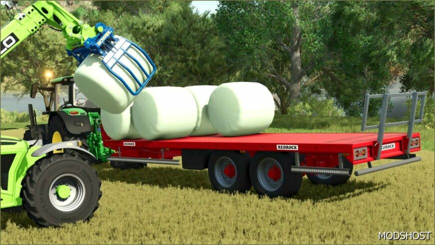 FS25 Mod: Redrock 24FT Bale Trailer (Featured)