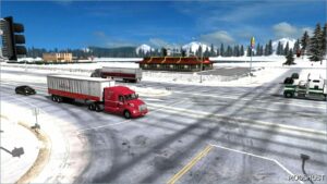 ATS Winter Mod: Dalton and Elliot HWY Extreme 1:1 Winter Map 1.53.2.1 (Featured)