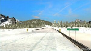 ATS Winter Mod: Dalton and Elliot HWY Extreme 1:1 Winter Map 1.53.2.1 (Image #3)