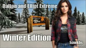 ATS Winter Mod: Dalton and Elliot HWY Extreme 1:1 Winter Map 1.53.2.1 (Image #7)