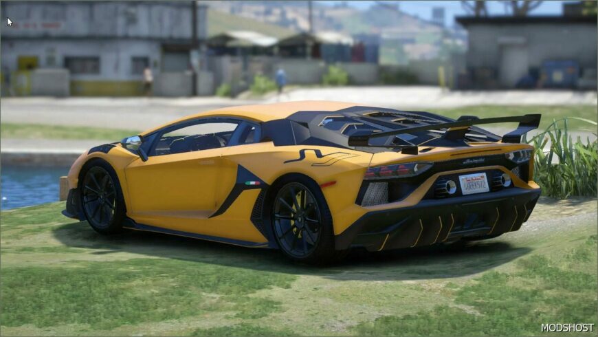 GTA 5 Lamborghini Vehicle Mod: Aventador SVJ Gintani ADD ON V1.1 (Featured)