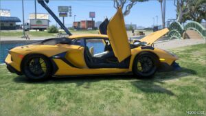 GTA 5 Lamborghini Vehicle Mod: Aventador SVJ Gintani ADD ON V1.1 (Image #3)