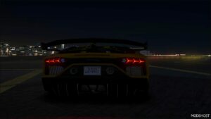 GTA 5 Lamborghini Vehicle Mod: Aventador SVJ Gintani ADD ON V1.1 (Image #4)