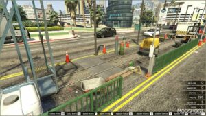 GTA 5 Mod: Tram Roadworks mapeditor (Image #2)