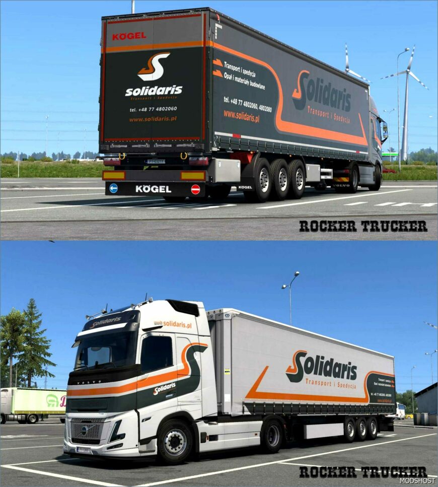 ETS2 Volvo Mod: Solidaris SP. Z.O.O Skin Pack V1.1 (Featured)