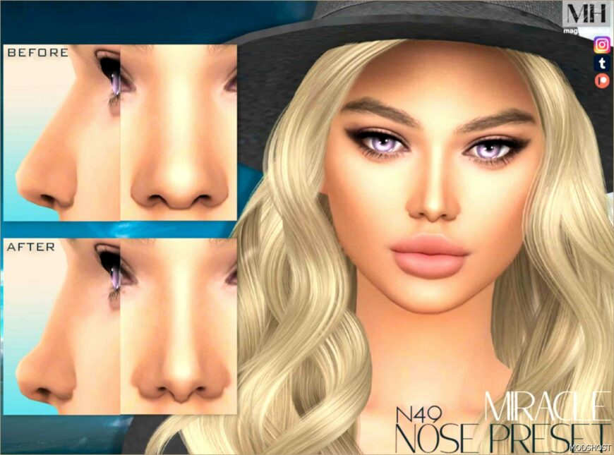 Sims 4 Mod: Miracle Nose Preset (Featured)