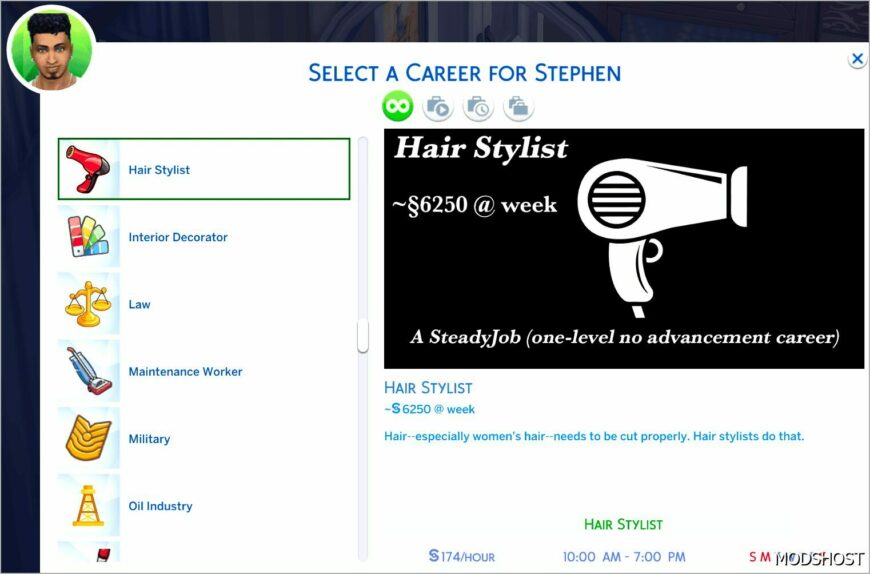 Sims 4 Mod: Steadyjobs (A SET of 25 ONE Level Careers) (Featured)